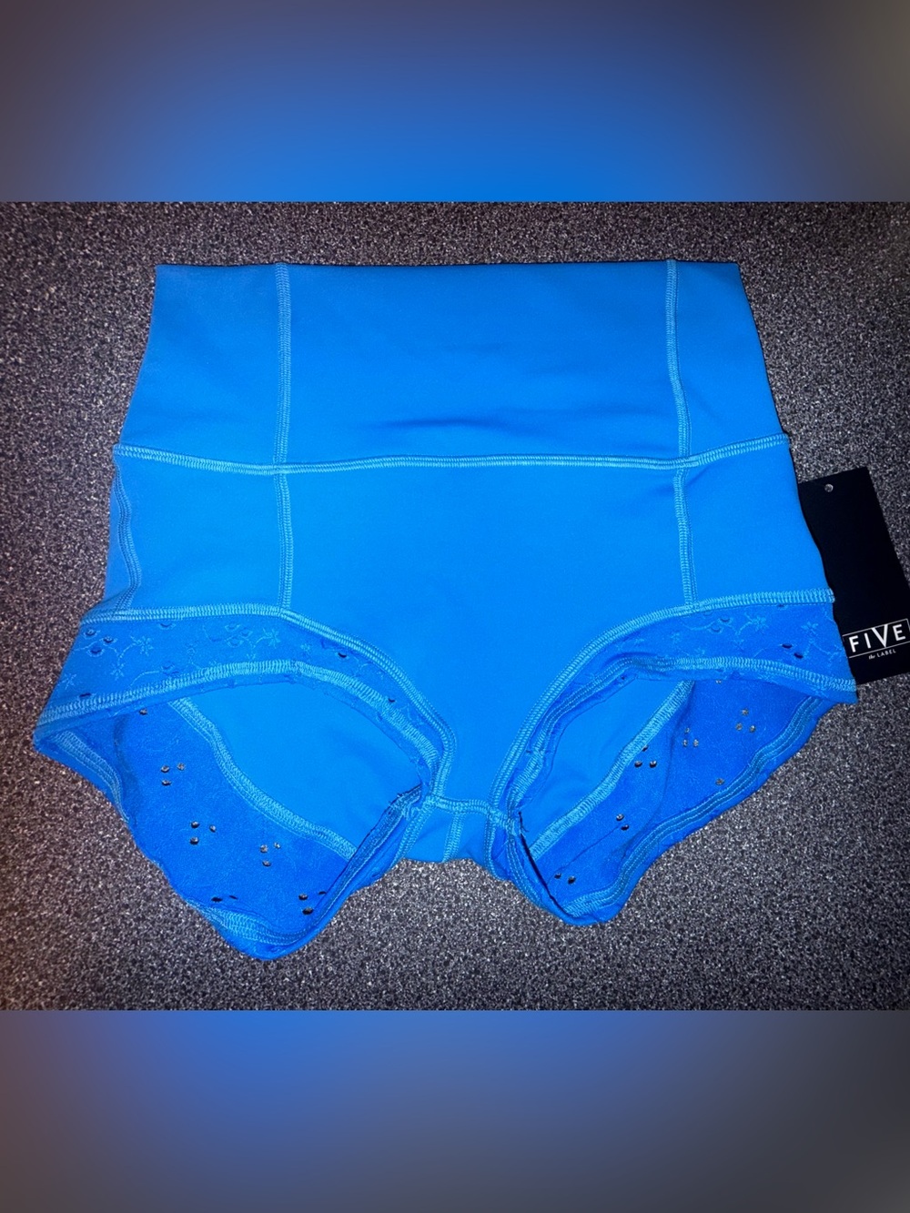 Five the Label NWT!! High-Waist Eye-lite Shorts in Bright Blue Size Adult Small